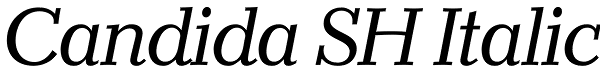 Candida SH Italic Font