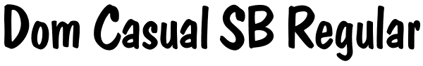 Dom Casual SB Regular Font