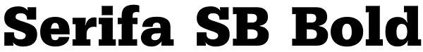 Serifa SB Bold Font