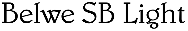 Belwe SB Light Font