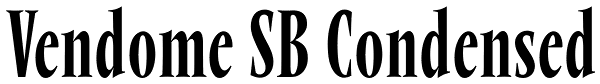 Vendome SB Condensed Font