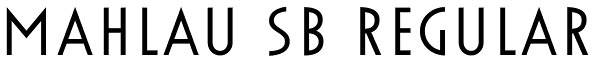 Mahlau SB Regular Font