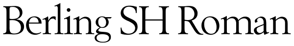 Berling SH Roman Font