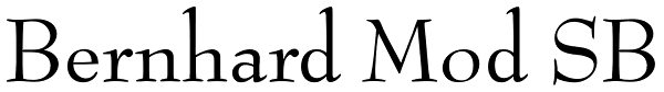 Bernhard Mod SB Font