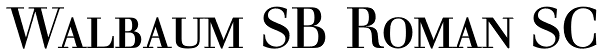 Walbaum SB Roman SC Font