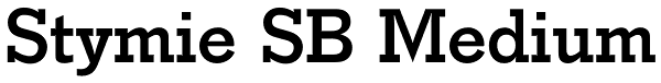 Stymie SB Medium Font