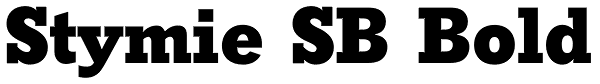 Stymie SB Bold Font