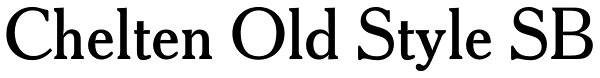 Chelten Old Style SB Font