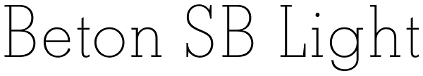 Beton SB Light Font