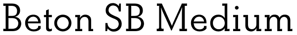 Beton SB Medium Font