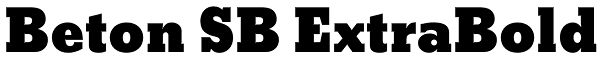 Beton SB ExtraBold Font