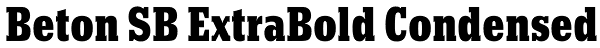 Beton SB ExtraBold Condensed Font