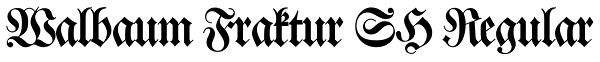 Walbaum Fraktur SH Regular Font