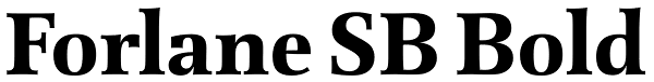 Forlane SB Bold Font