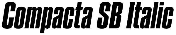 Compacta SB Italic Font