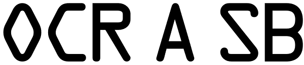 OCR A SB Font