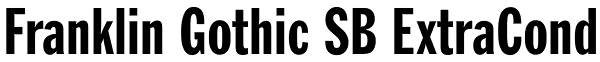 Franklin Gothic SB ExtraCond Font