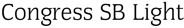 Congress SB Light Font