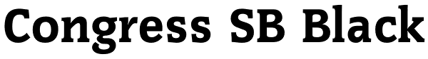 Congress SB Black Font