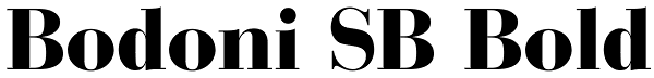 Bodoni SB Bold Font