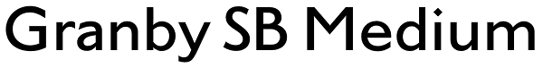 Granby SB Medium Font