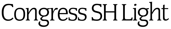 Congress SH Light Font