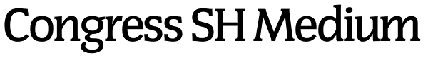 Congress SH Medium Font