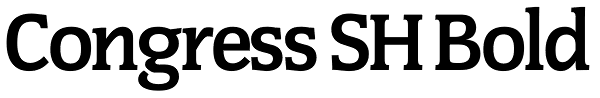 Congress SH Bold Font