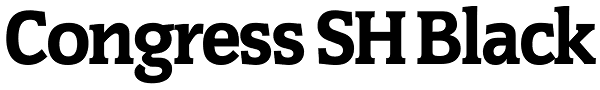 Congress SH Black Font