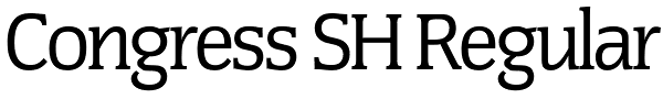 Congress SH Regular Font