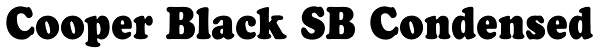 Cooper Black SB Condensed Font