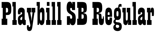 Playbill SB Regular Font