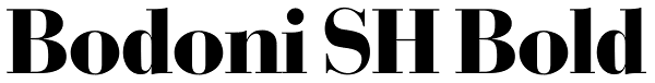 Bodoni SH Bold Font