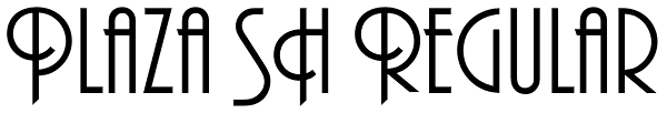 Plaza SH Regular Font