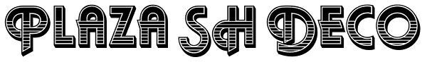 Plaza SH Deco Font