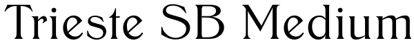 Trieste SB Medium Font