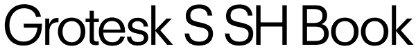 Grotesk S SH Book Font