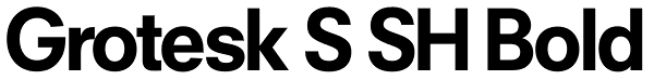 Grotesk S SH Bold Font