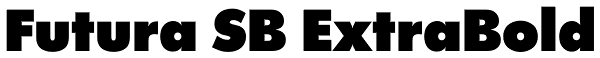 Futura SB ExtraBold Font