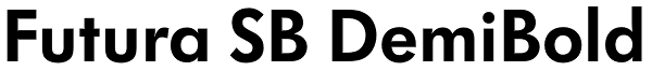 Futura SB DemiBold Font