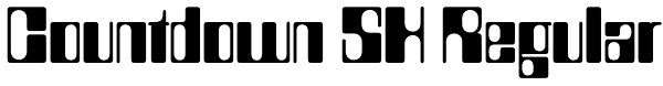 Countdown SH Regular Font