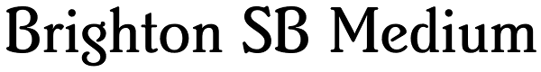 Brighton SB Medium Font