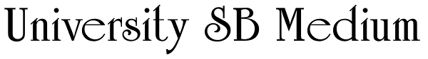 University SB Medium Font