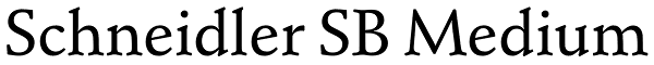 Schneidler SB Medium Font