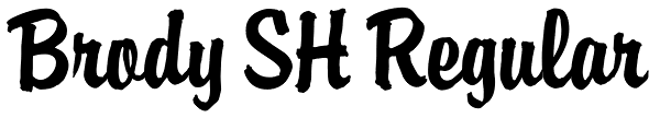 Brody SH Regular Font