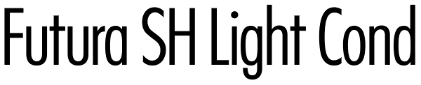 Futura SH Light Cond Font