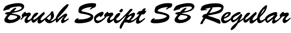 Brush Script SB Regular Font