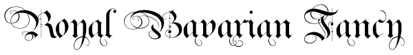 Royal Bavarian Fancy Font