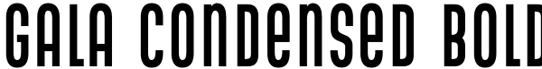 Gala Condensed Bold Font