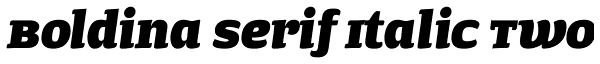 Boldina Serif Italic Two Font